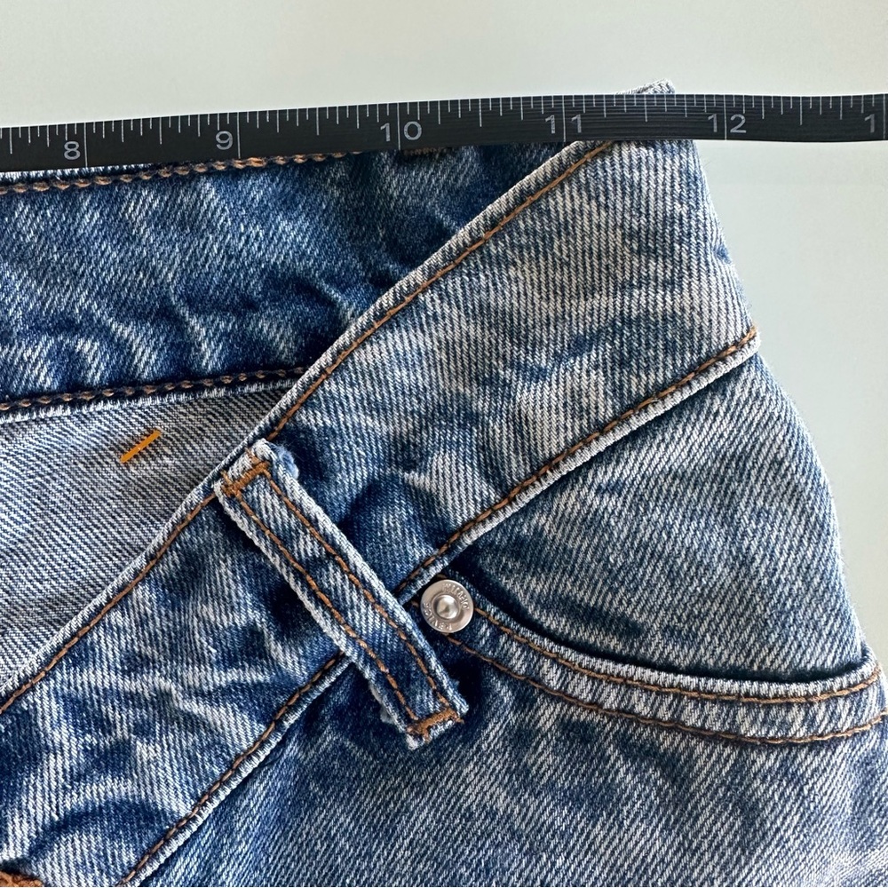 Revice V Cut Jeans Women’s Straight Leg Vintage Wash Trendy Denim - Picture 16 of 16